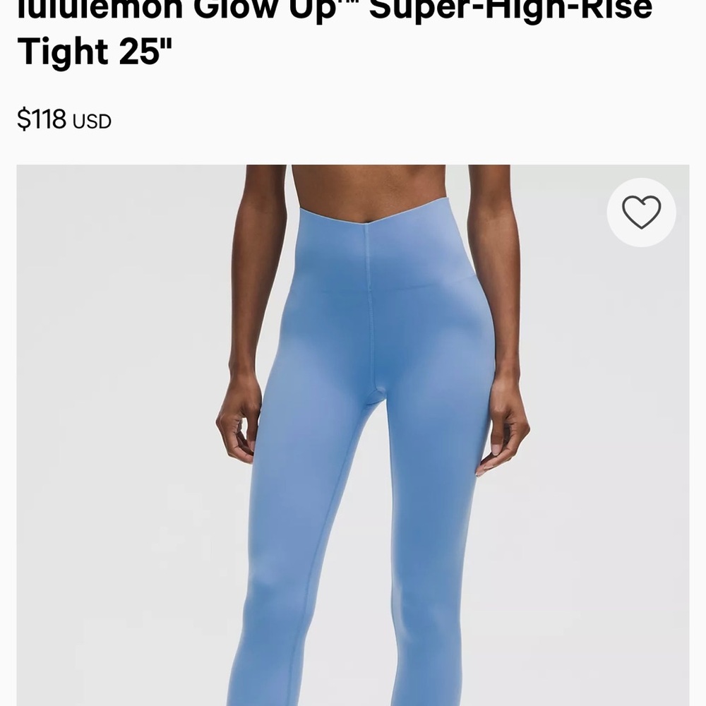 lululemon athletica Glow Up Super-High-Rise Leggings in Blue